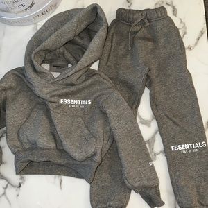 Essentials Fear of God grey toddler set 2/3T
